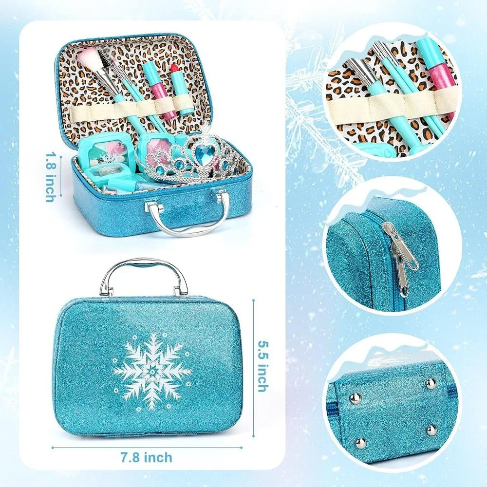 ❄NEW FROZEN  Makeup Case With Makeup/Jewelry For Girls +Gifts